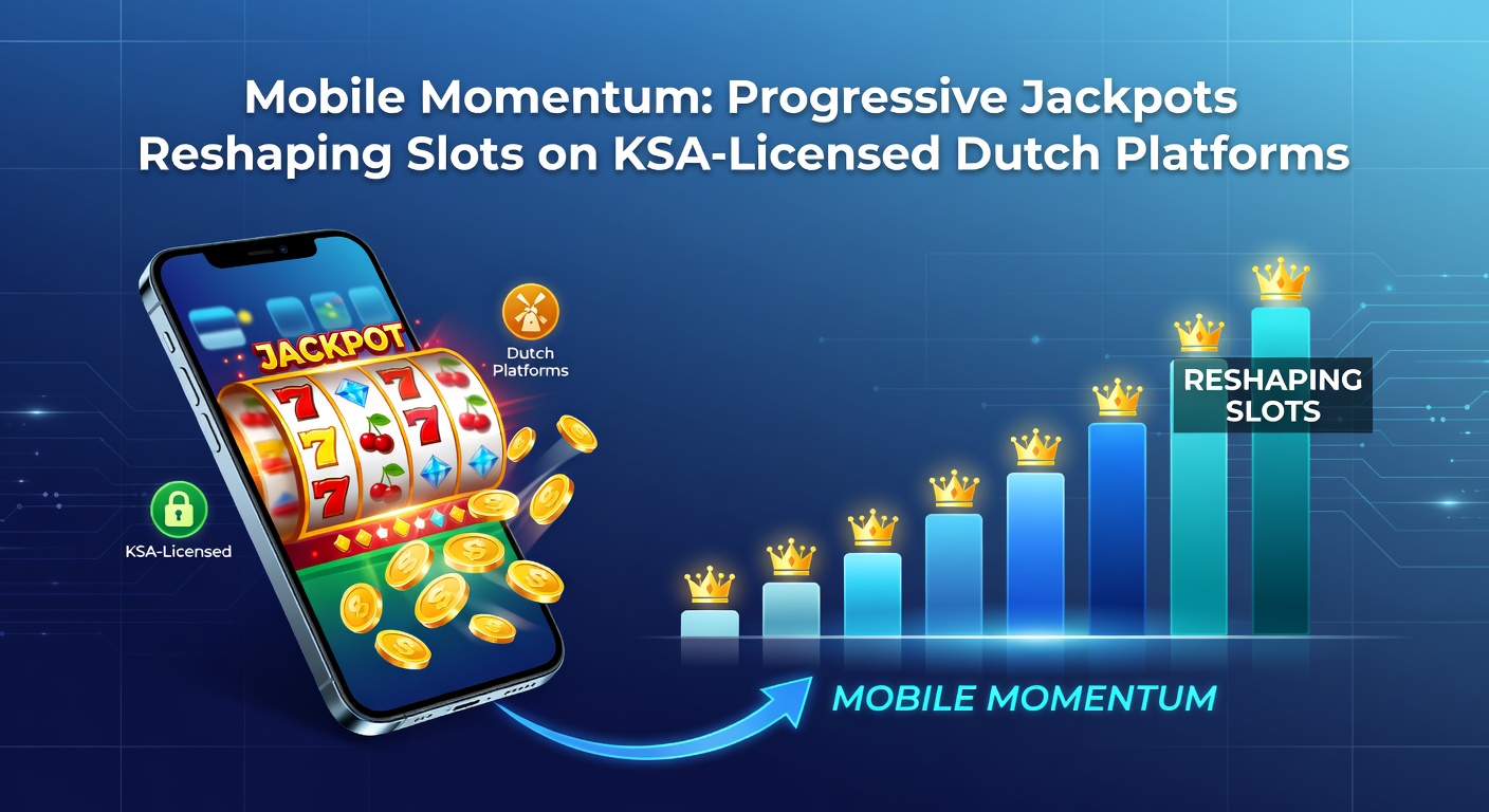 Grafiek met stijgende lijn van mobiele progressieve jackpot-winsten op KSA-platforms, met pieken in april 2026 en annotaties over populaire games zoals Divine Fortune