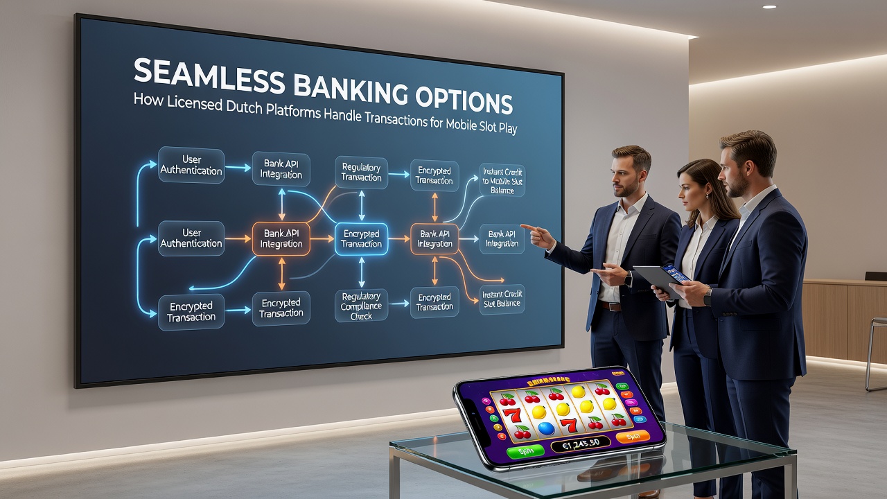 Mobiele transactie in actie op een gelicentieerd slot platform