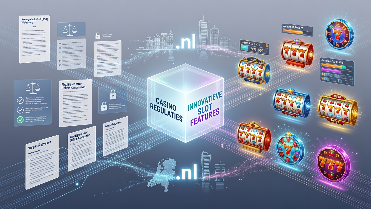 Close-up van een slot game interface met multiplier indicatoren en Nederlandse licentie badges